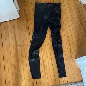 Spanx Pleather Leggings size M